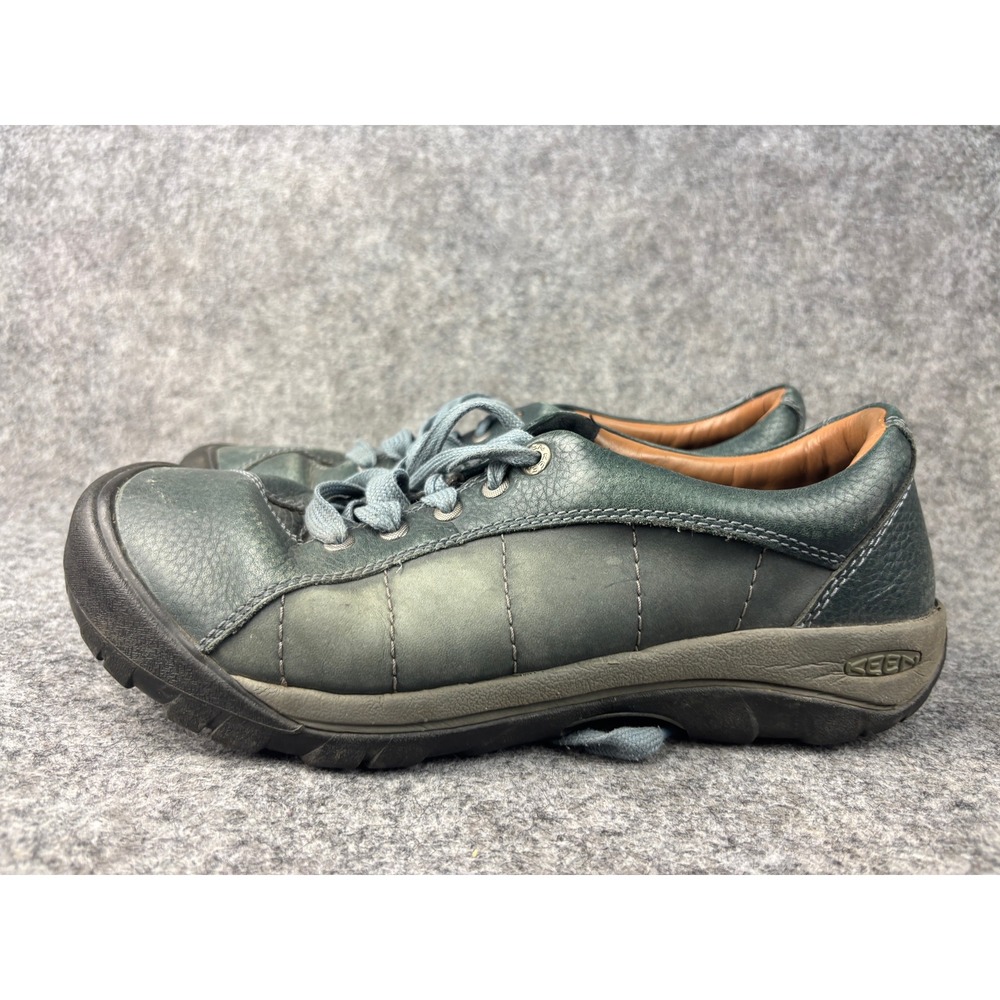 Keen Presidio Walking Shoes Womens 12 Blue Leather Lace Up 1019483